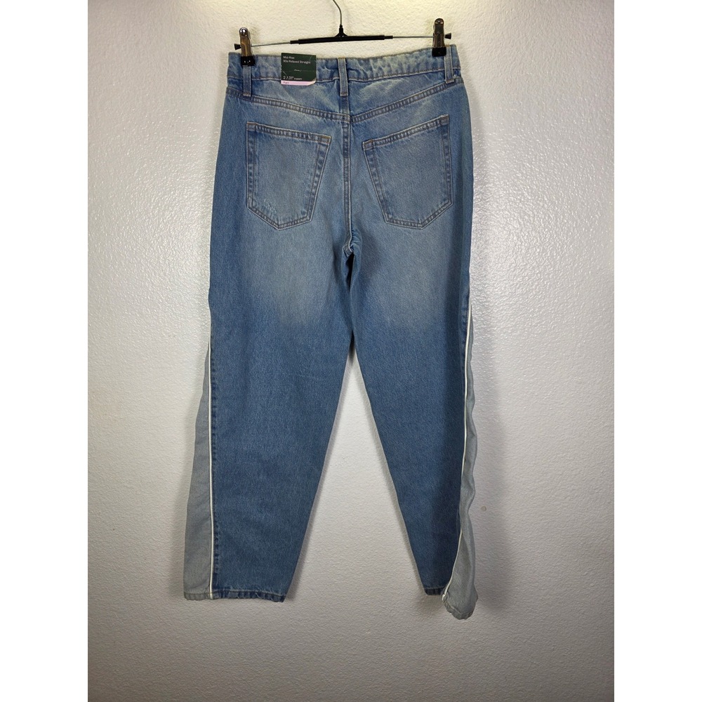 Wild Fable Womens 90s Relaxed Straight Jeans Medium Wash Piping Size 2 31 Inseam - Picture 2 of 7